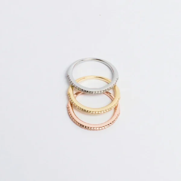 Kaleidoscope of 925 Silver Rings Circle - Hallmark Certified