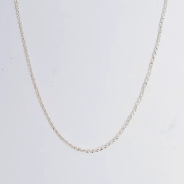 Geometric Power 925 Silver Chain - Hallmark Certified