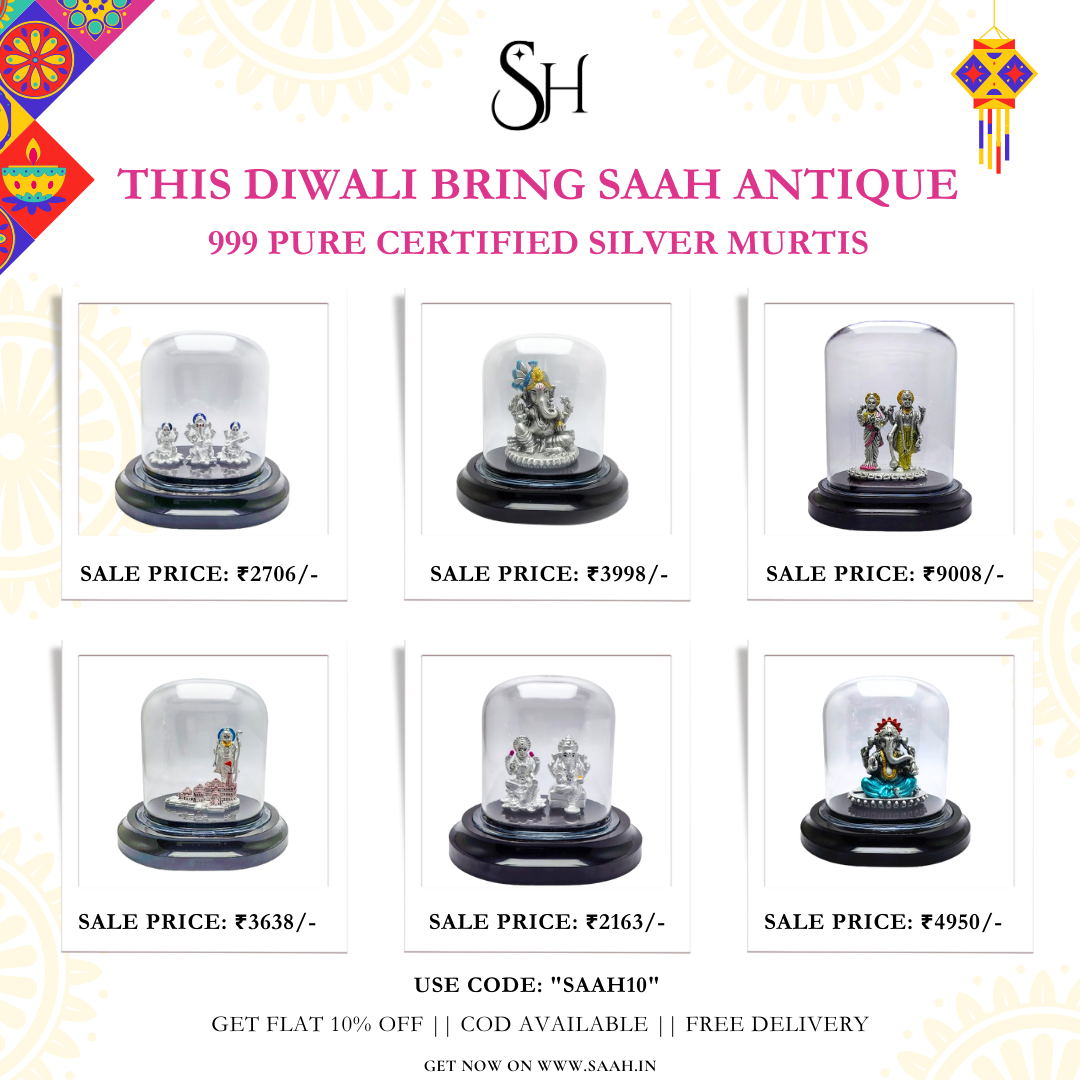 999 pure hallmark silver idols