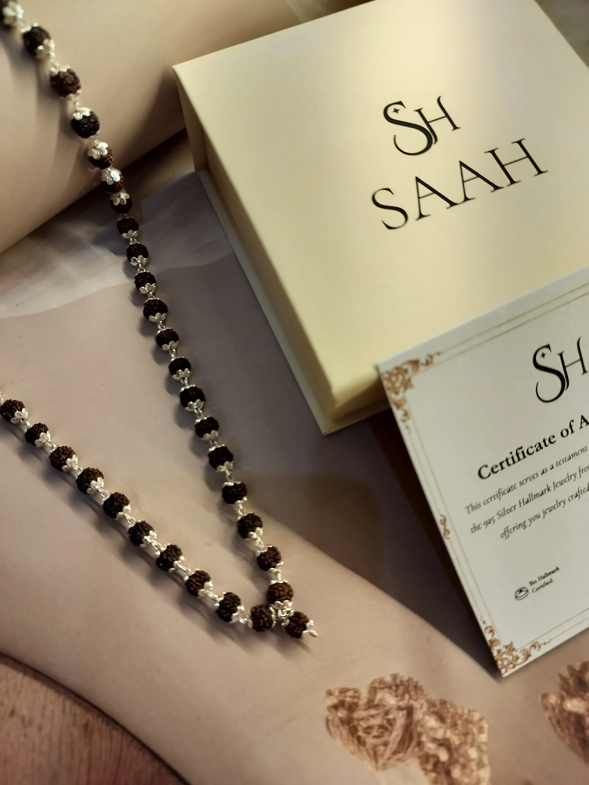 Divya Aashirwad – 5 Mukhi Silver Rudraksha Mala