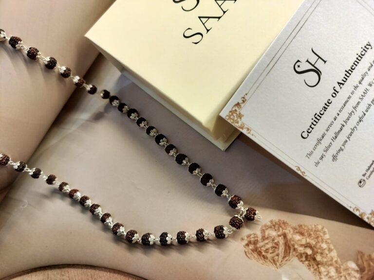 Divya Aashirwad – 5 Mukhi Silver Rudraksha Mala